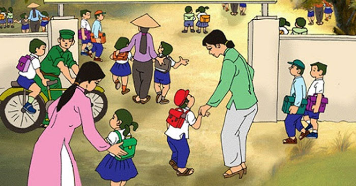 Cánh cổng trường không chỉ là biểu tượng của tuổi học trò mà còn là hình ảnh gợi mở cho những trải nghiệm đầu đời