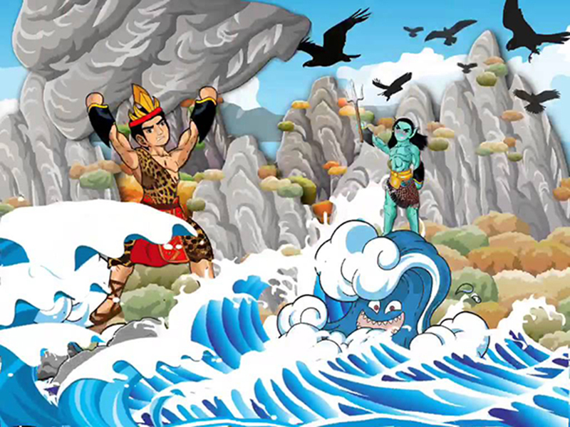 Truyện Sơn Tinh Thủy Tinh kể về nhân vật và sự kiện lịch sử được lồng ghép yếu tố kỳ ảo